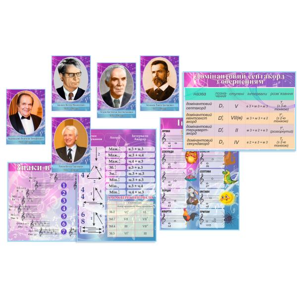 Комплект "Пурпуровий" для кабінету музики